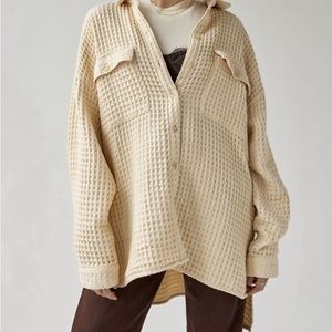 UO bdg waffle button down